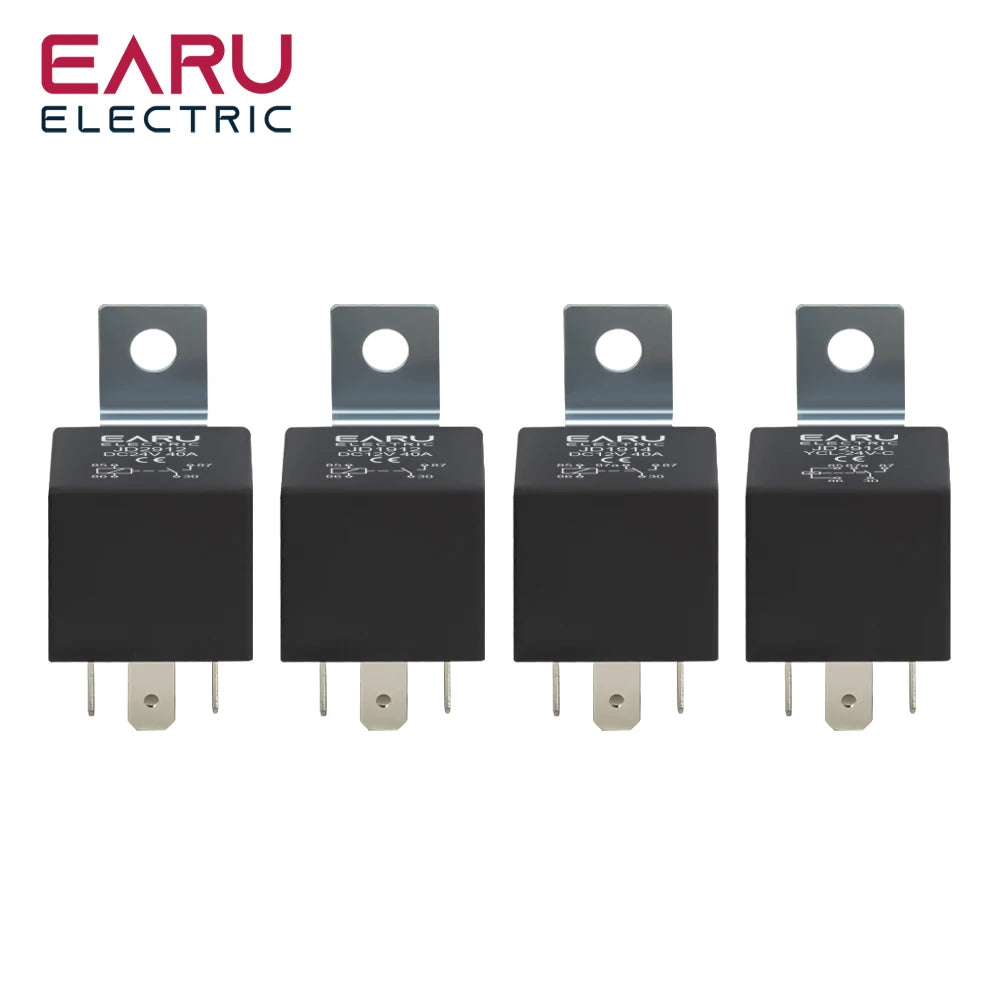 4 5 Pin 4P 5P 40A Waterproof Car Relay Long Life Automotive Relays Normally Open DC 12V 24V Relay For Head Light Air Conditioner