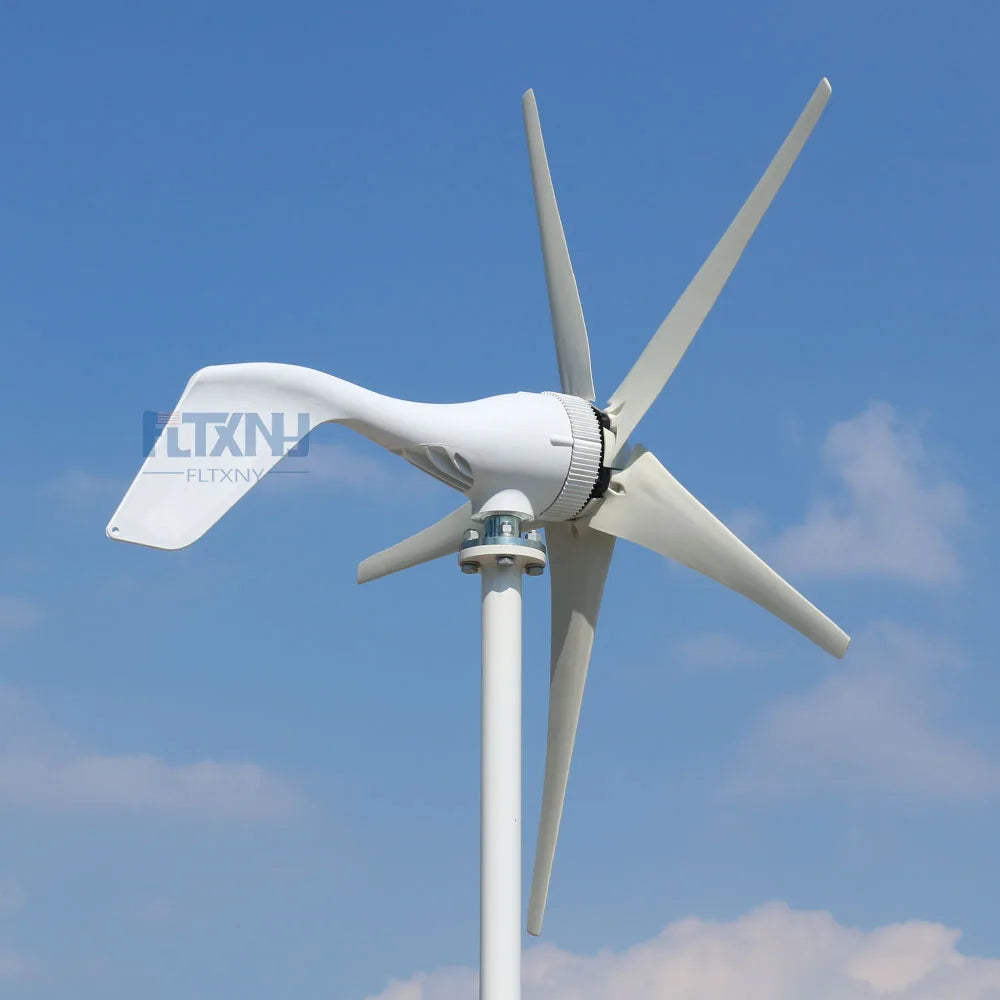 New Micro wind turbine generator 400w 12v 24v horizontal low noise with high efficient 3 blades or 5 blades