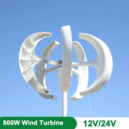 China Factory Direct Hair Home Vertical Axis Small Mini Wind Turbine MPPT Controller Control Free Energy 12v 24v Power 800w - 54 Energy - Renewable Energy Store