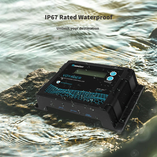 Solar Charge Controller 12V/24V PWM 20A w/ LCD Display Waterproof by 54 Energy - Renewable Energy Store