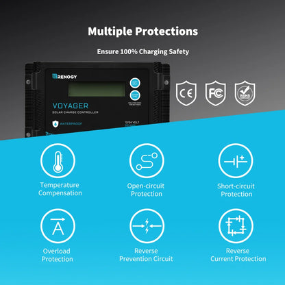 Solar Charge Controller 12V/24V PWM 20A w/ LCD Display Waterproof by 54 Energy - Renewable Energy Store