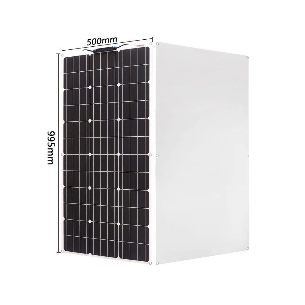 Solar Panel 100w 200w 300w 400w Flexible High Efficiency PWM 12V/18V/24V Battery Charger  Controller Solar Kit for Boat/Car/Home - 54 Energy - Renewable Energy Store