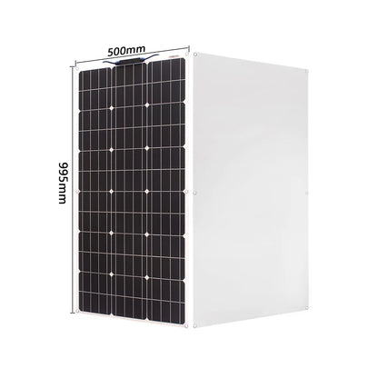Solar Panel 100w 200w 300w 400w Flexible High Efficiency PWM 12V/18V/24V Battery Charger  Controller Solar Kit for Boat/Car/Home - 54 Energy - Renewable Energy Store