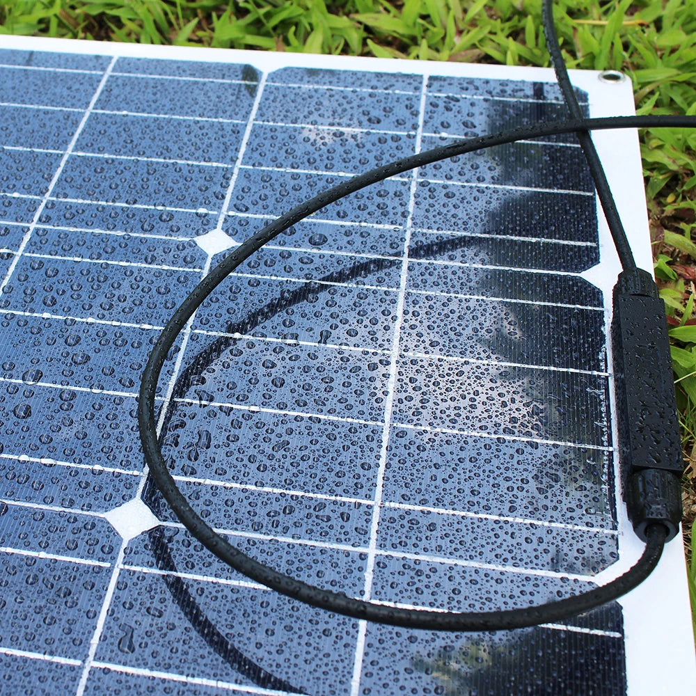 Solar Panel 100w 200w 300w 400w Flexible High Efficiency PWM 12V/18V/24V Battery Charger  Controller Solar Kit for Boat/Car/Home - 54 Energy - Renewable Energy Store