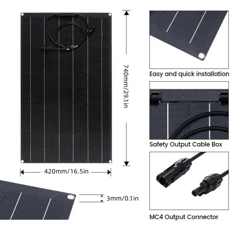 Solar Panel 500W 1000W 1500W 2000W Super Power Kit For RV Boat Car by 54 Energy - Renewable Energy Store