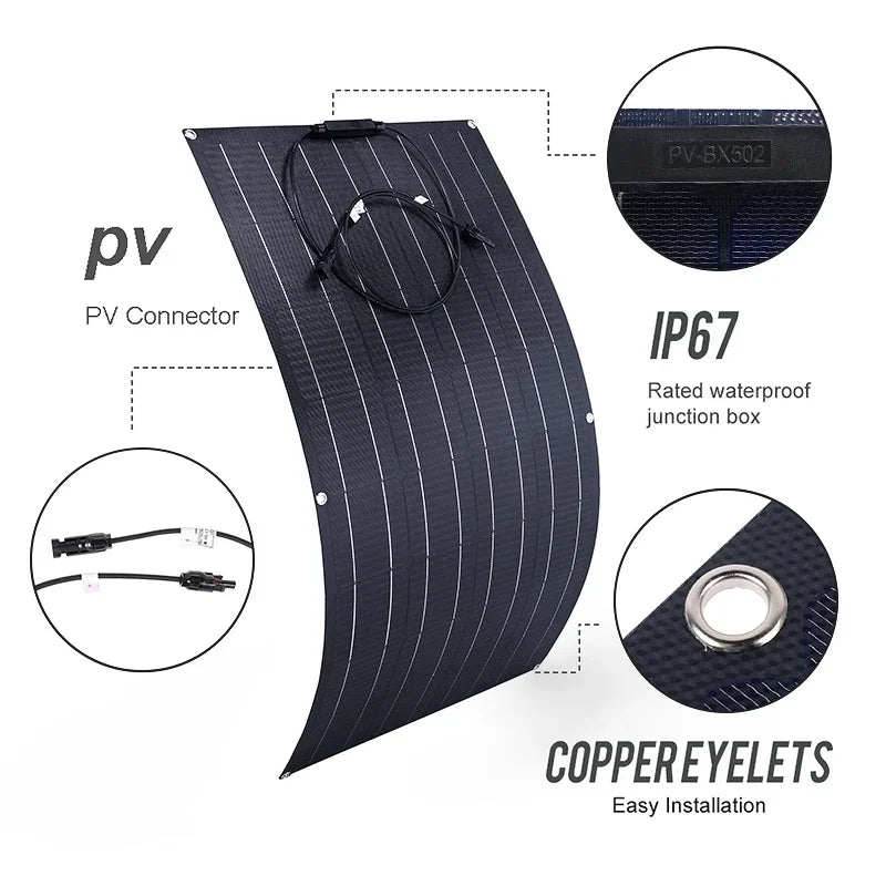 Solar Panel 500W 1000W 1500W 2000W Super Power Kit For RV Boat Car by 54 Energy - Renewable Energy Store