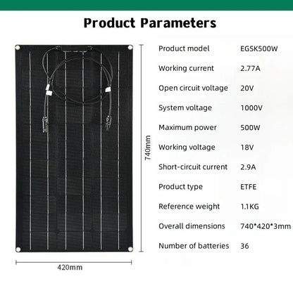 Solar Panel 500W 1000W 1500W 2000W Super Power Kit For RV Boat Car by 54 Energy - Renewable Energy Store