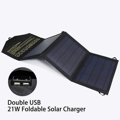 Solar Panel Charger Upgraded 28W 21W 14W Portable  Double USB 5V 18V DC Camping Foldable Solar Panel For Phone Charge Power Bank - 54 Energy - Renewable Energy Store