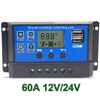 Solar Panel kit Accessories 10a 20a 30a 40a 50a 60a PWM Controller 12v 100w Flexible Module Cable Battery - 54 Energy - Renewable Energy Store