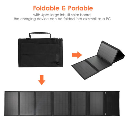 Solar Panel Portable Folding 1000W Bag USB+DC Output Solar Charger Outdoor Power Supply - 54 Energy - Renewable Energy Store