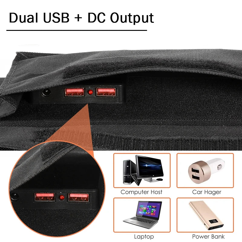 Solar Panel Portable Folding 1000W Bag USB+DC Output Solar Charger Outdoor Power Supply - 54 Energy - Renewable Energy Store