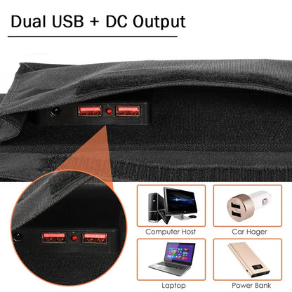 Solar Panel Portable Folding 1000W Bag USB+DC Output Solar Charger Outdoor Power Supply - 54 Energy - Renewable Energy Store