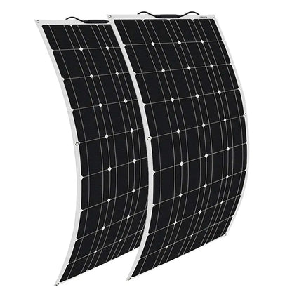 Solar panel kit Flexible Module 18V 120W 240w 360w 480w 600w 720w 12V or 24v photovoltaic for Motorhome Battery  Home Charger - 54 Energy - Renewable Energy Store