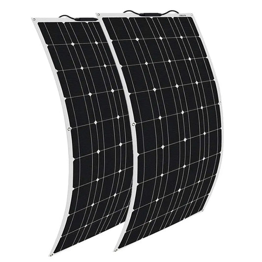Solar panel kit Flexible Module 18V 120W 240w 360w 480w 600w 720w 12V or 24v photovoltaic for Motorhome Battery  Home Charger - 54 Energy - Renewable Energy Store