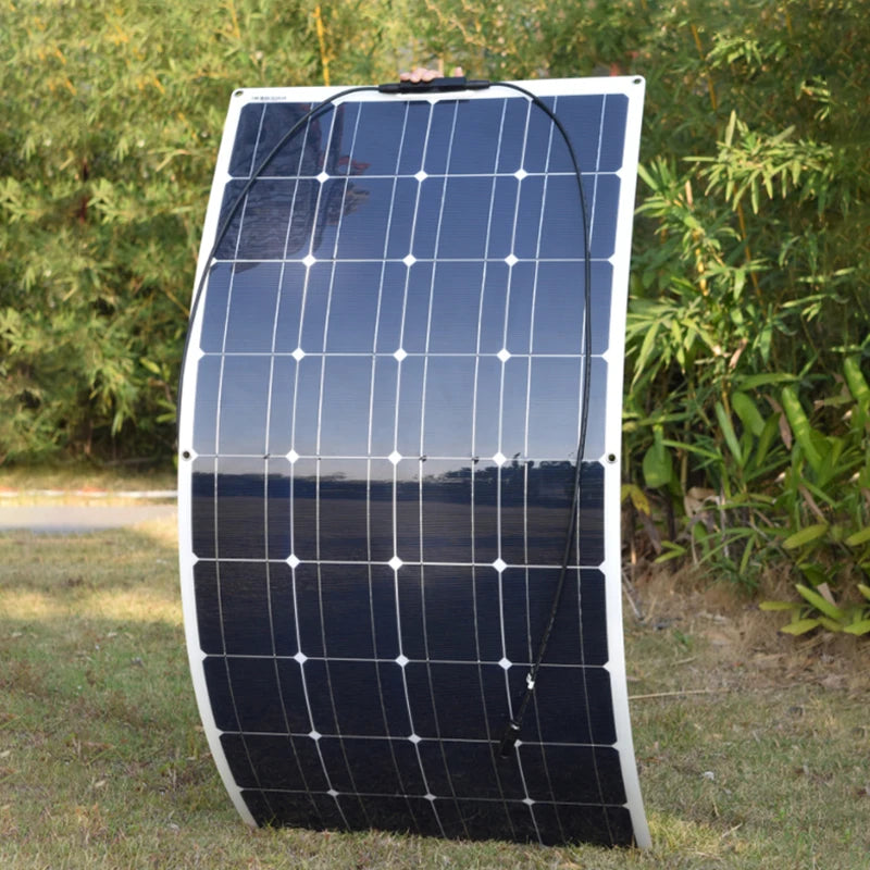 Solar panel kit Flexible Module 18V 120W 240w 360w 480w 600w 720w 12V or 24v photovoltaic for Motorhome Battery  Home Charger - 54 Energy - Renewable Energy Store