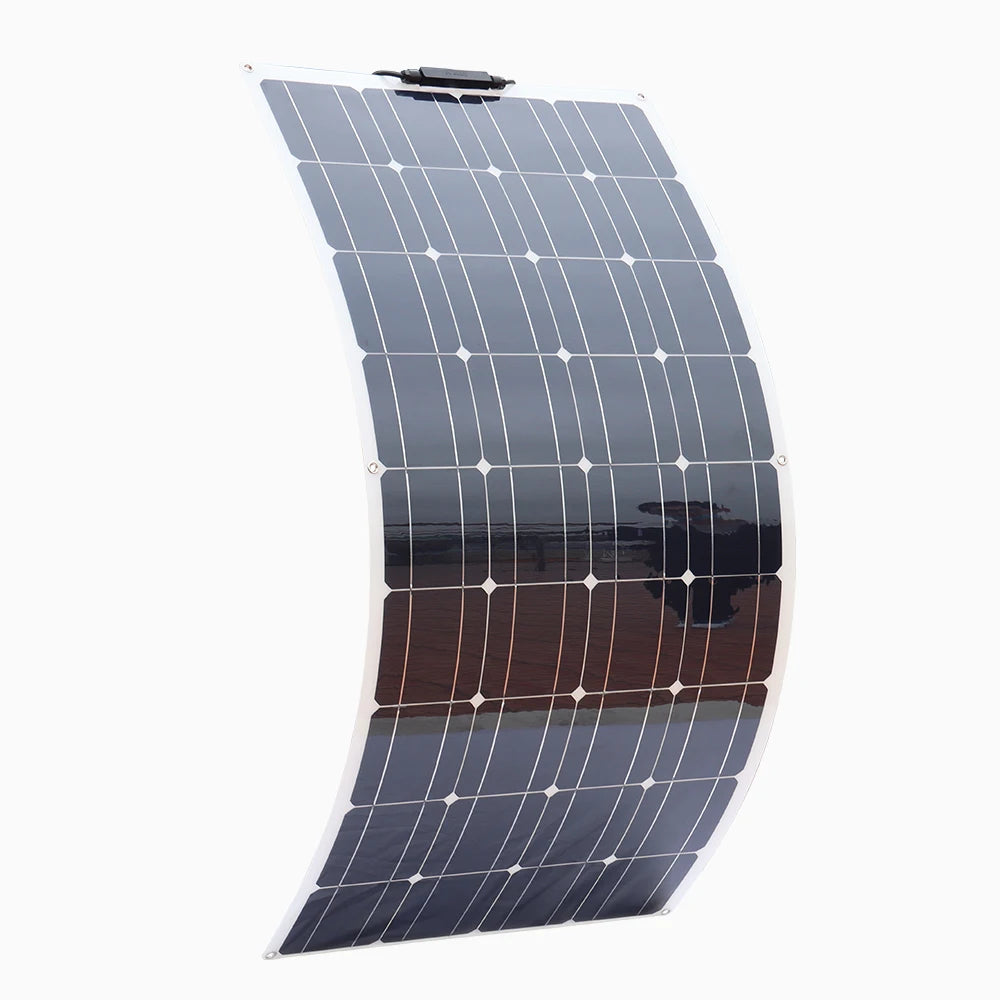 Solar panel kit Flexible Module 18V 120W 240w 360w 480w 600w 720w 12V or 24v photovoltaic for Motorhome Battery  Home Charger - 54 Energy - Renewable Energy Store