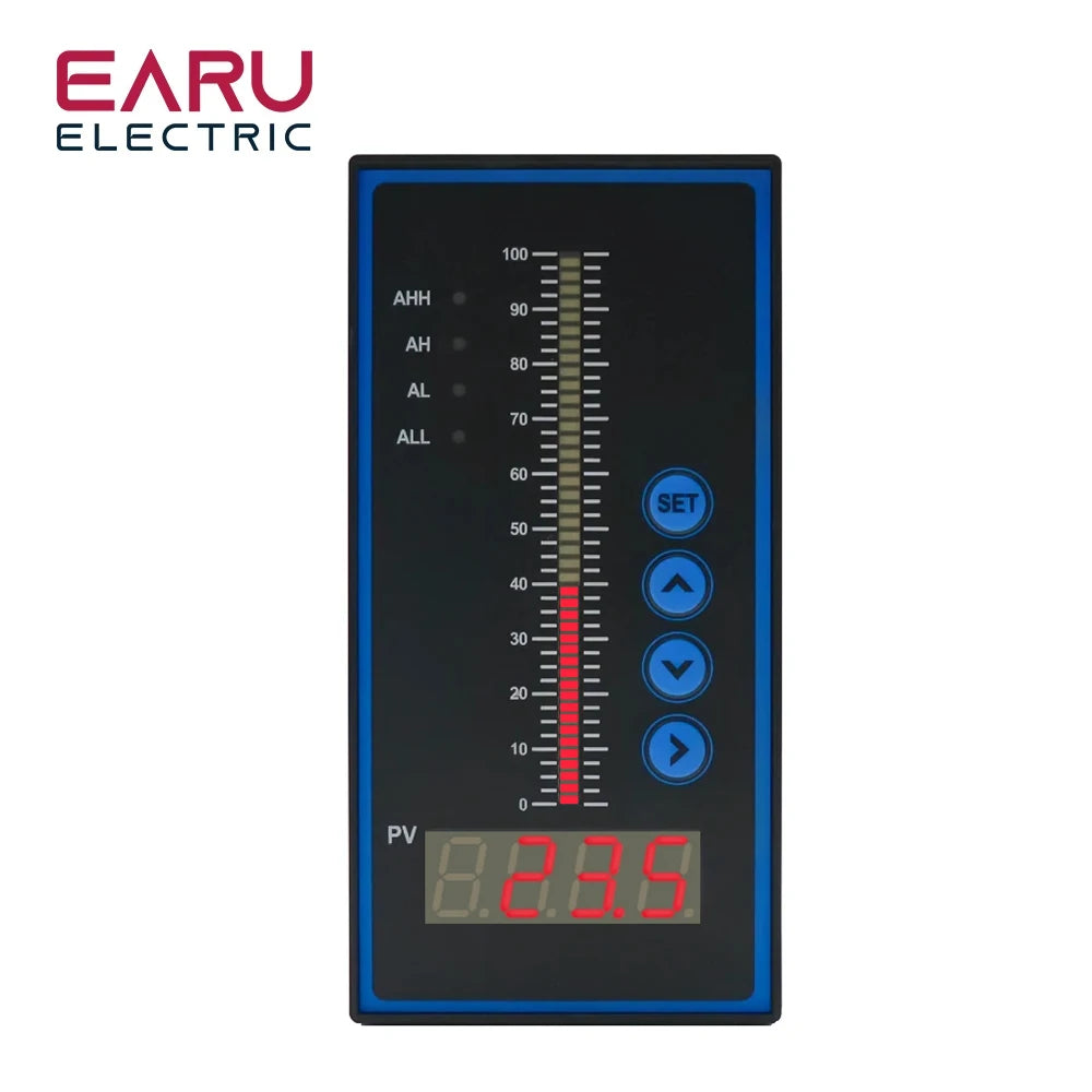 Contrôleur de Pression Intelligent T80 AC220V Afficheur à Colonne Lumineuse 4-20mA Transmetteur de Niveau de Liquide pour Viscosimètre Eau Huile Eaux Usées