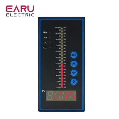Contrôleur de Pression Intelligent T80 AC220V Afficheur à Colonne Lumineuse 4-20mA Transmetteur de Niveau de Liquide pour Viscosimètre Eau Huile Eaux Usées