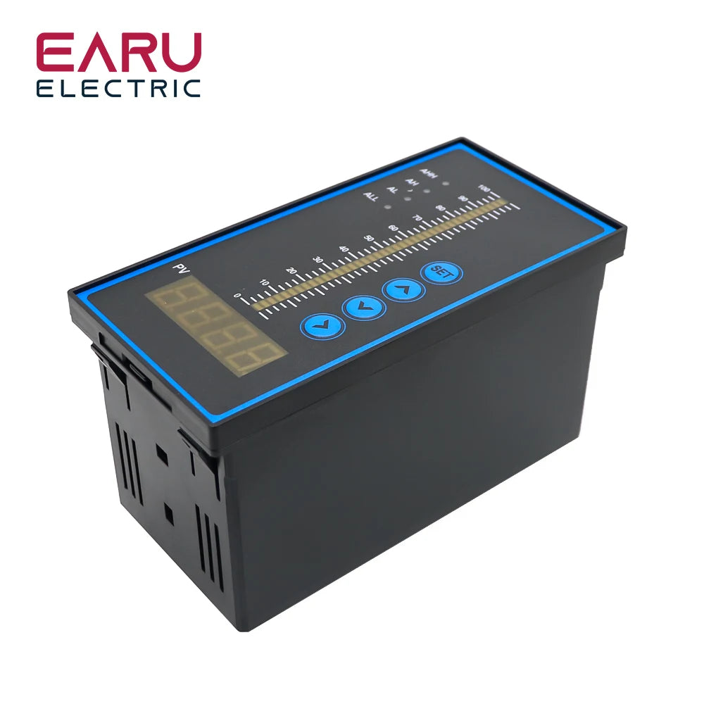 Contrôleur de Pression Intelligent T80 AC220V Afficheur à Colonne Lumineuse 4-20mA Transmetteur de Niveau de Liquide pour Viscosimètre Eau Huile Eaux Usées