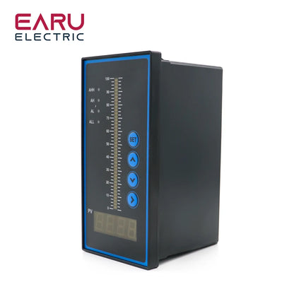 Contrôleur de Pression Intelligent T80 AC220V Afficheur à Colonne Lumineuse 4-20mA Transmetteur de Niveau de Liquide pour Viscosimètre Eau Huile Eaux Usées