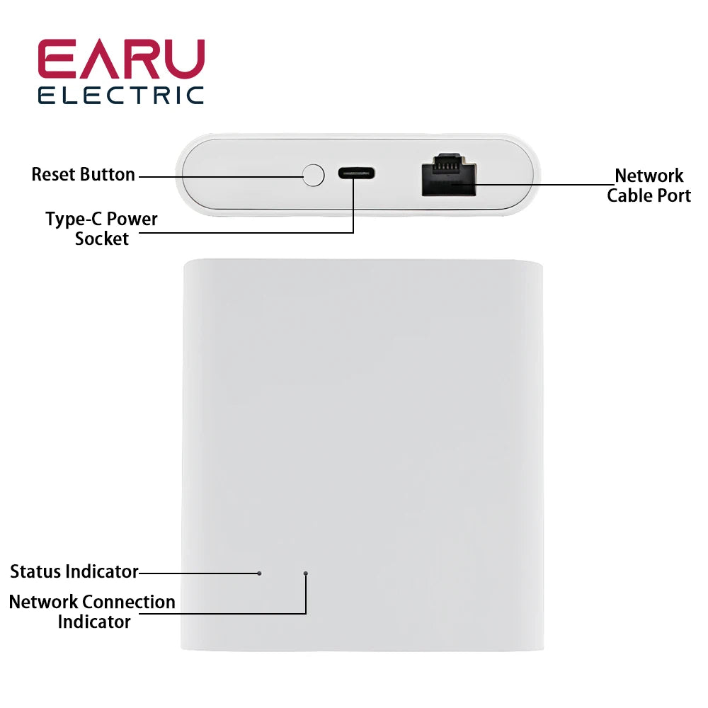 Tuya APP Wired Zigbee Bridge Smart Home Zigbee Gateway Hub Remote to Control Zigbee Devices Smart Life APP for Alexa Google Home by 54 Energy - Renewable Energy Store