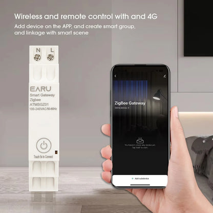 Passerelle Tuya Smart Life App ZigBee 3.0 Hub Appareils domestiques intelligents Pont sans fil Télécommande Dispositif d'automatisation Fonctionne sur rail DIN