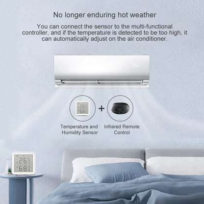 Tuya Smart Life WIFI Temperature Humidity Sensor Indoor Hygrometer Thermometer Detector Remote Control Support Alexa Google Home by 54 Energy - Renewable Energy Store