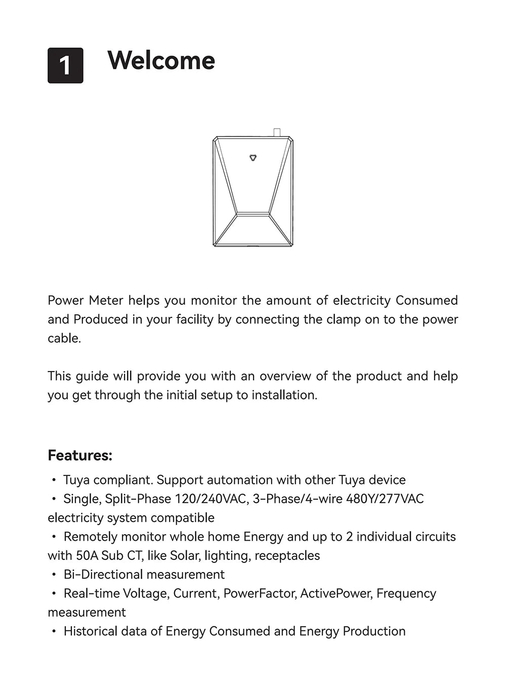 Tuya Smart WiFi Medidor de Energía Eléctrica Bidireccional de 19 Canales Multi-Circuito kWh AC90-480V 200A 300A con 19 Pinzas CT