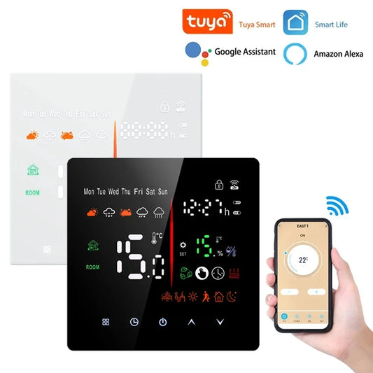Tuya WiFi Smart Thermostat Electric Floor Heating TRV Water Gas Boiler Temperature Voice Remote Controller for Google Home Alexa by 54 Energy - Renewable Energy Store