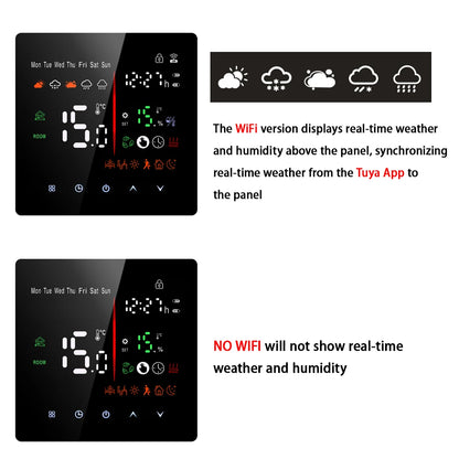 Tuya WiFi Smart Thermostat Electric Floor Heating TRV Water Gas Boiler Temperature Voice Remote Controller for Google Home Alexa by 54 Energy - Renewable Energy Store