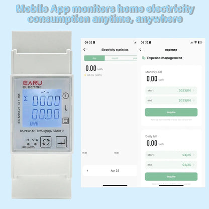 Medidor de Energía Inteligente Tuya WiFi ZigBee AC 110V 220V 80A Medición Bidireccional Monofásico Monitor de Consumo de Energía Medidor de kWh