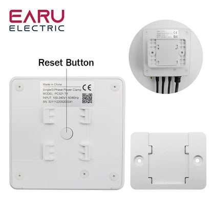 Tuya WiFi ZigBee Smart Energy Meter KWh Power Monitor 3 Phase Single Phase 500A 300A 200A 120A 80A Clamp Current Transformer by 54 Energy - Renewable Energy Store