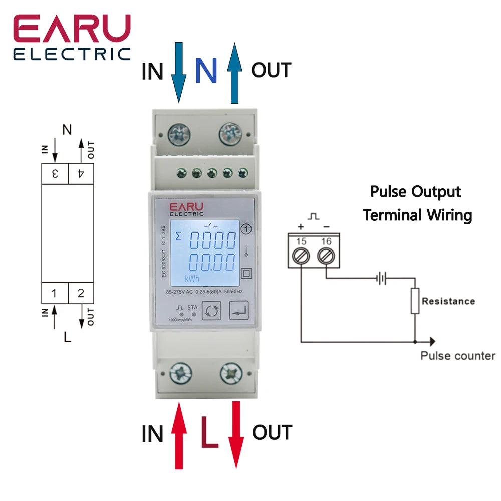 Tuya Wifi Zigbee 110V 220V 80A Smart Single Phase Two-way Bidirectional Energy Meter Timer Power Consumption Monitor KWh Meter by 54 Energy - Renewable Energy Store