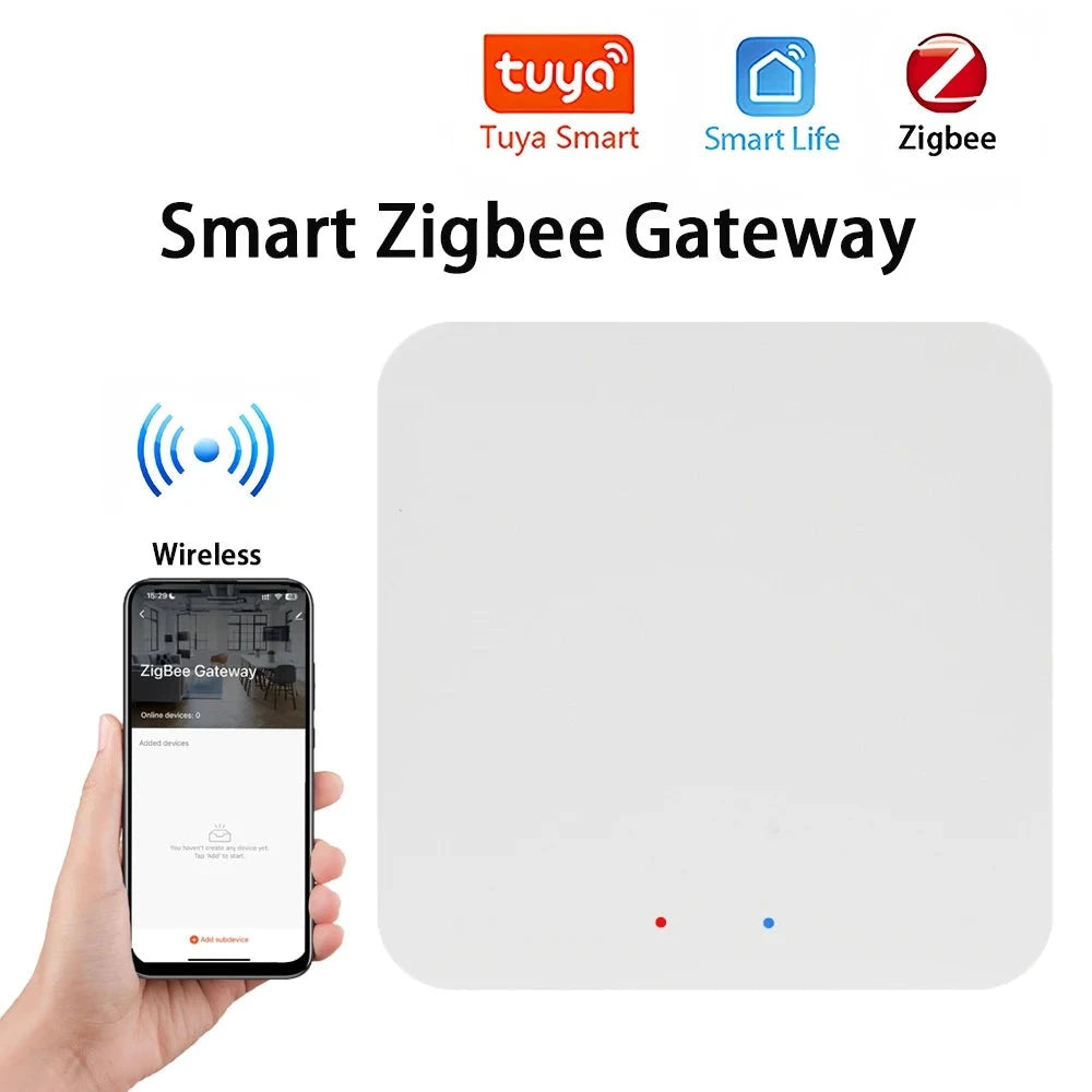 Tuya Wireless Zigbee Bridge Smart Home Zigbee Gateway Hub Remote Control Zigbee Devices Smart Life APP for Alexa Google Home by 54 Energy - Renewable Energy Store
