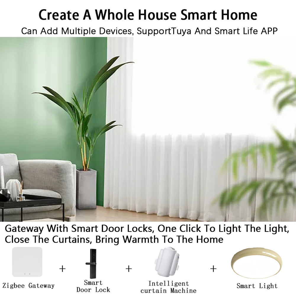 Tuya Wireless Zigbee Bridge Smart Home Zigbee Gateway Hub Remote Control Zigbee Devices Smart Life APP for Alexa Google Home by 54 Energy - Renewable Energy Store