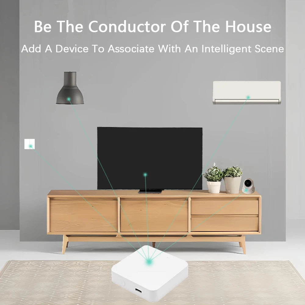 Tuya Wireless Zigbee Bridge Smart Home Zigbee Gateway Hub Remote Control Zigbee Devices Smart Life APP for Alexa Google Home by 54 Energy - Renewable Energy Store