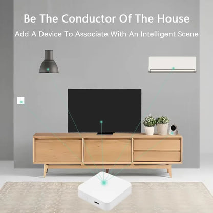 Tuya ZigBee 3.0 Gateway Hub Hogar Inteligente Puente Inalámbrico Smart Life APP Control Remoto Dispositivo de Automatización Compatible con Alexa Google