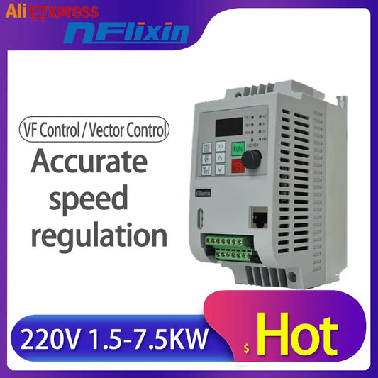 VFD 0.4KW inverter 220V AC Frequency Inverter 1 phase input 3 phase 220 V output by 54 Energy - Renewable Energy Store