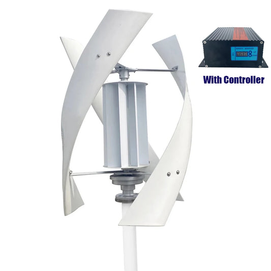 Vertical Axis Maglev Wind Turbine Generator 1000w 2000w 3000w 12v  24v 48v 3 Blades Free Energy for Homeuse Windmills Low RPM - 54 Energy - Renewable Energy Store
