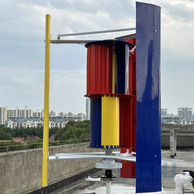 Vertical Axis Maglev Wind Turbine Generator 5000w 6000w 8000w 24v 48v 3 Blades Free Energy for Homeuse Windmills Low RPM by 54 Energy - Renewable Energy Store