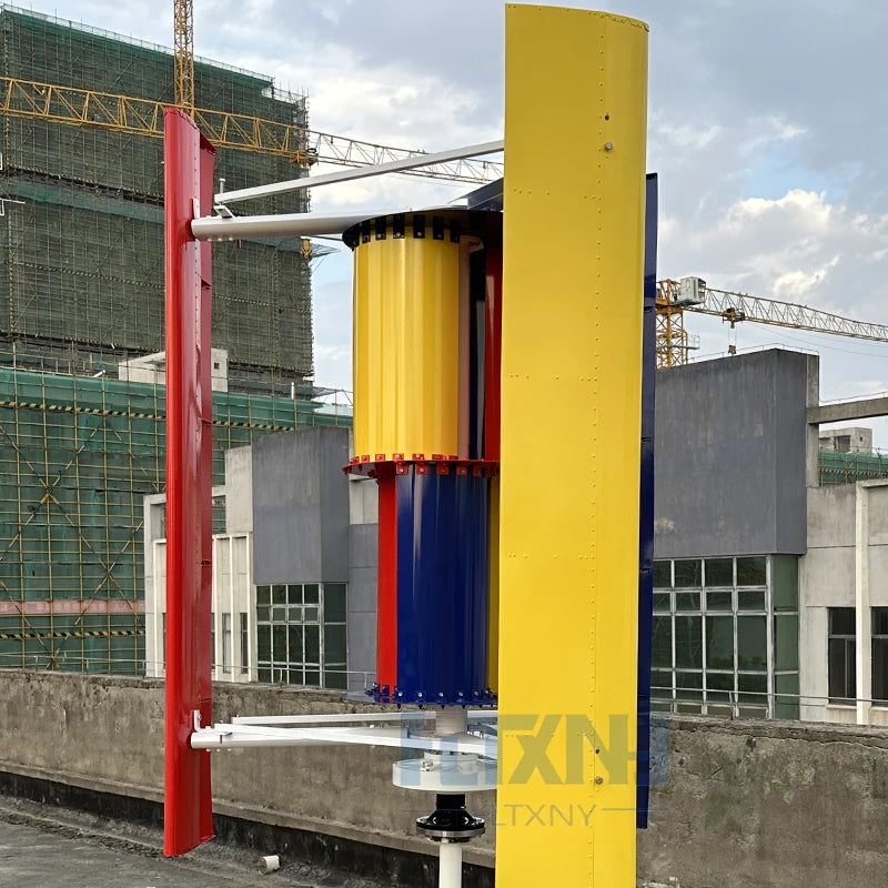 Vertical Axis Maglev Wind Turbine Generator 5000w 6000w 8000w 24v 48v 3 Blades Free Energy for Homeuse Windmills Low RPM by 54 Energy - Renewable Energy Store