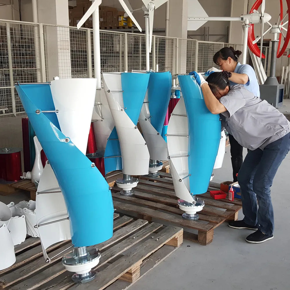 Vertical Axis Wind Turbine Generator 4000W 5000W Windmill Alternative 12V 24V 48V Low RPM For Home Farm Use by 54 Energy - Renewable Energy Store
