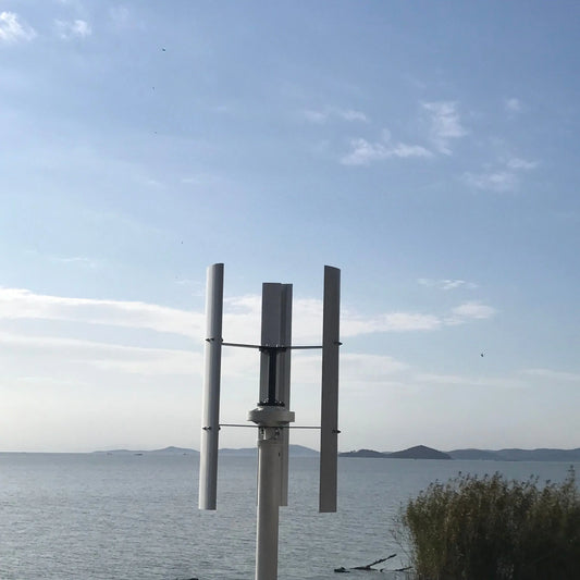 Vertical Axis Wind Turbine Generator Kit 10000W 220V/380V With Hybrid Controller Windmill For Home Yacht Farm by 54 Energy - Renewable Energy Store
