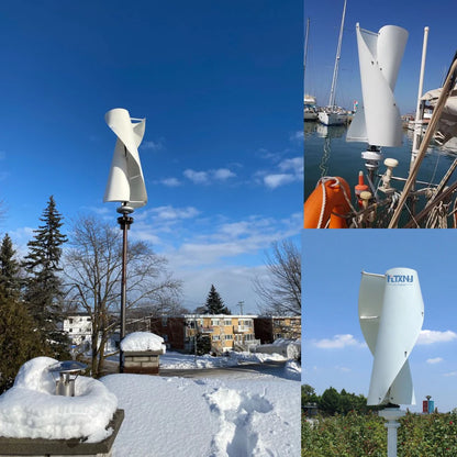 1000W 2000W 3000W Vertical Wind Turbine Generator 3 Phase 12V 24V 48V 96V Upright Coreless Wind Turbine Generator for Home - 54 Energy - Renewable Energy Store
