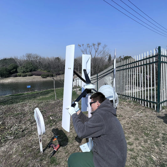 Vertical Wind Turbine 1000W 2000W 12V/24V/48V Maglev Generator Low Wind Speed Start Free Energy 3 Phase AC Windmill For Home Use by 54 Energy - Renewable Energy Store