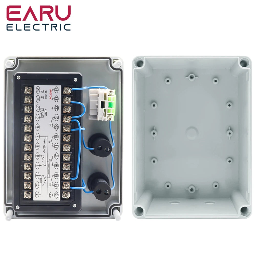 Transmisor de sensor de nivel de agua IP68 – Rango de 0-200 m | Sensor industrial de nivel de líquido de acero inoxidable