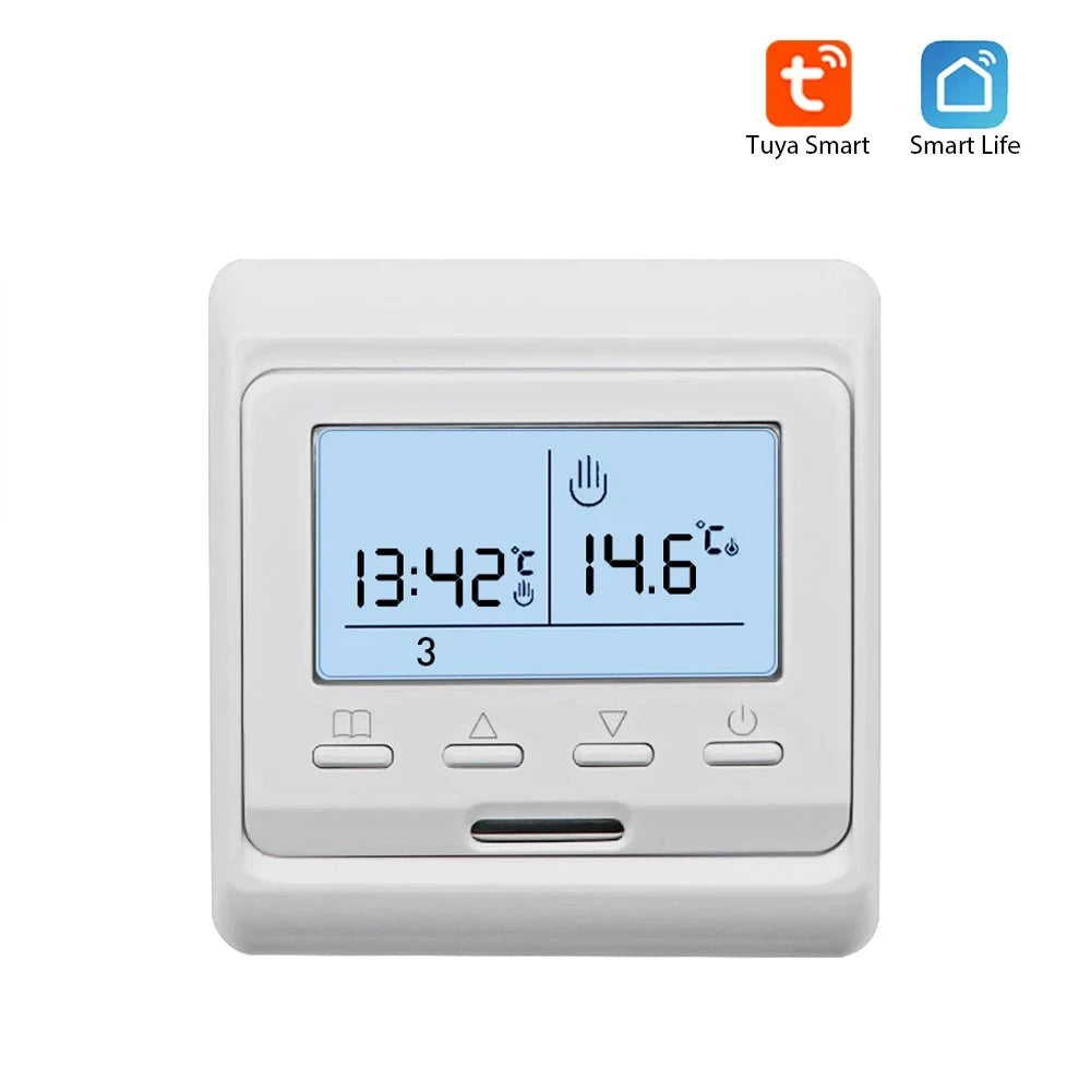 WiFi Smart Thermostat Temperature Controller Electric Floor Heating TRV Water Gas Boiler Remote Control Tuya Alexa Google Home by 54 Energy - Renewable Energy Store