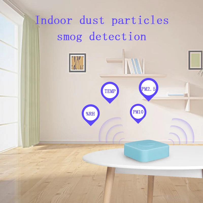 Wifi Smart Air Box Sensor PM2.5 PM10 Temperature Humidity Gas Detector Meter Tuya Smart Life App Control Home Automation Alarm by 54 Energy - Renewable Energy Store