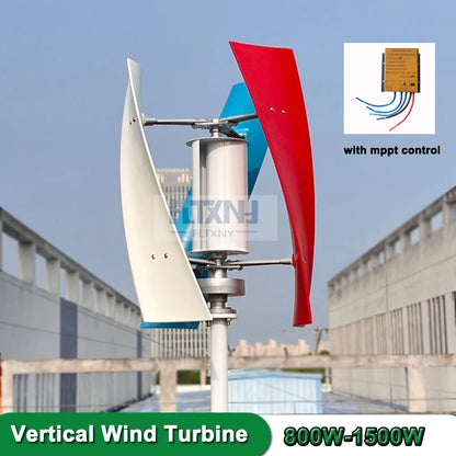 Wind Generator 1500w Inner Air Duct 1000w Small Free Energy Wind Turbine Power Permanent Maglev 12v 24v With MPPT Controller - 54 Energy - Renewable Energy Store