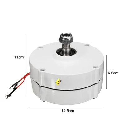 Wind Generators 100W 200W 300W 12V 24V 3 Phase Gearless Permanent Magnet AC Alternators For Wind Water Turbine For Home Use by 54 Energy - Renewable Energy Store